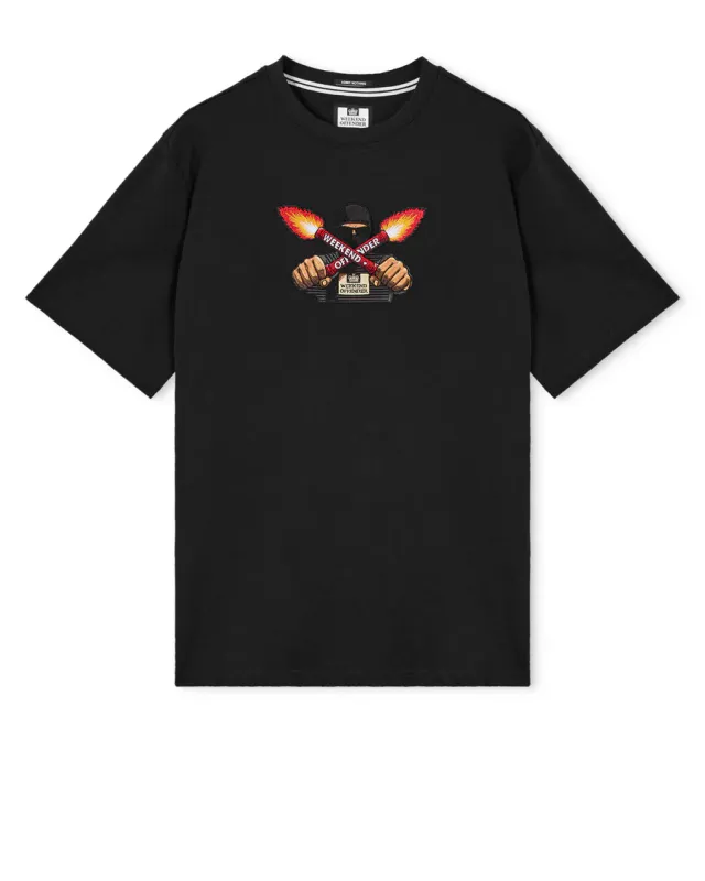 Fulgar Grafik T-Shirt Black Weekend Offender