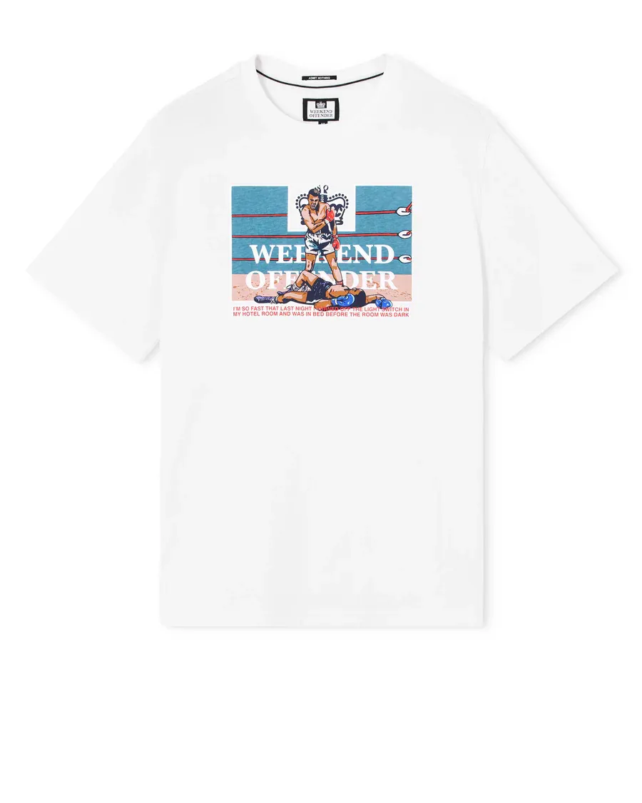 Summus Grafik-T-Shirt Weiß Weekend Offender