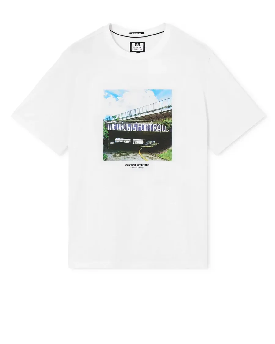 The Drug Graphic T-Shirt White Weekend Offender