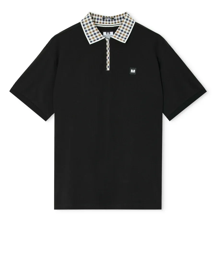 Tipasa Poloshirt  Mid House  black Check Weekend Offender