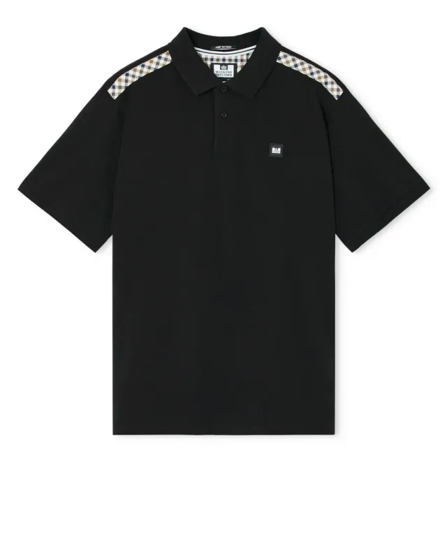Rowley Poloshirt  Mid House Check  black Check Weekend Offender