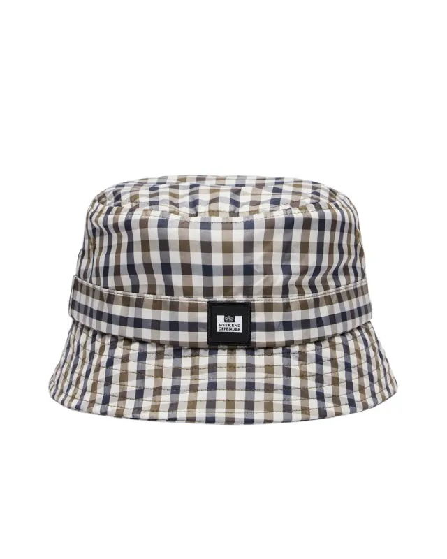 Queensland Bucket Hat  Mid House Check Weekend Offender