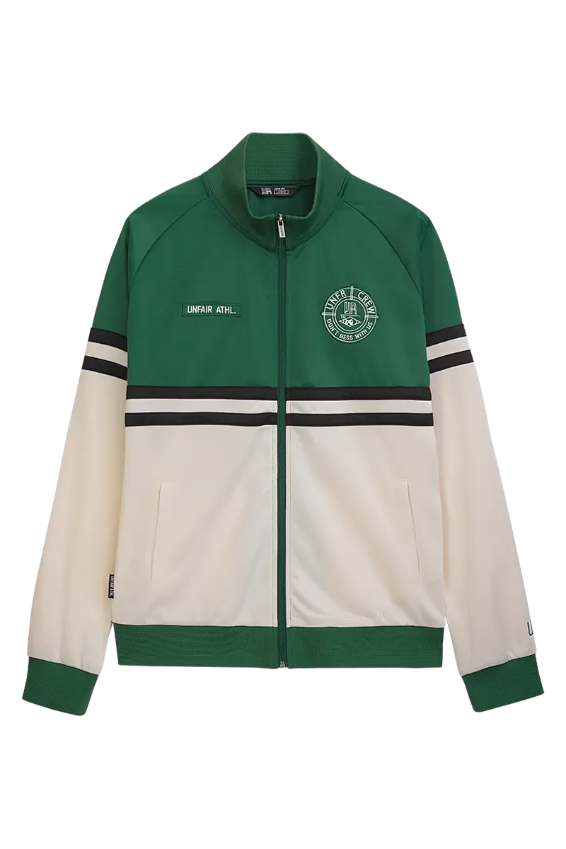 A DMWU TRACKTOP SHAMROCK GREEN UNFAIR ATHLETICS