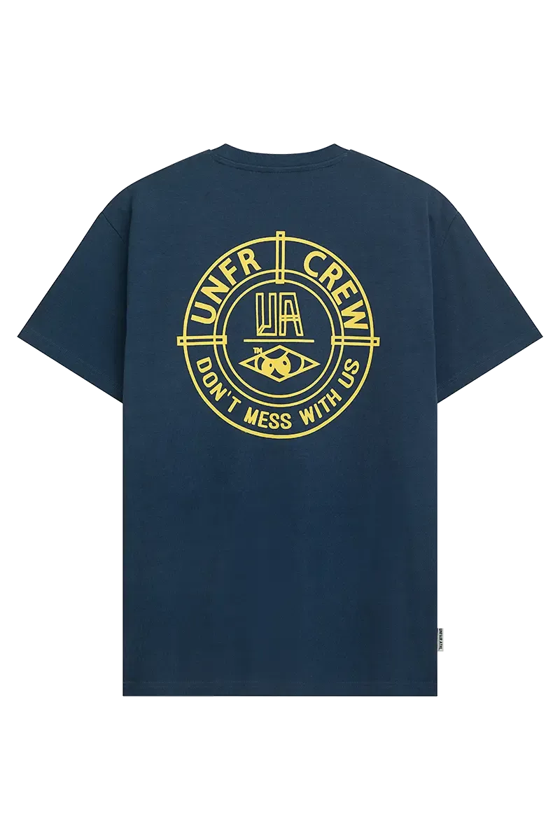 A DMWU BP T-SHIRT BLUE/YELLOW UNFAIR ATHLETICS