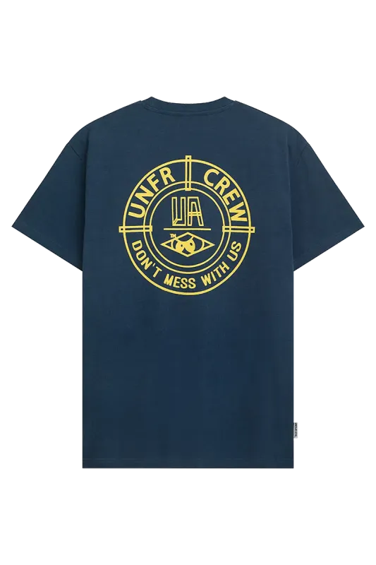 A DMWU BP T-SHIRT BLUE/YELLOW UNFAIR ATHLETICS