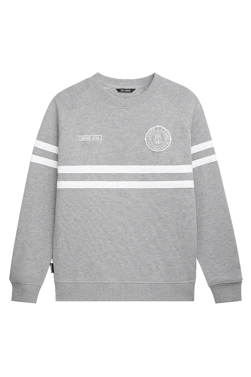 A DMWU CREWNECK SWEATSHIRT GREY UNFAIR ATHLETICS