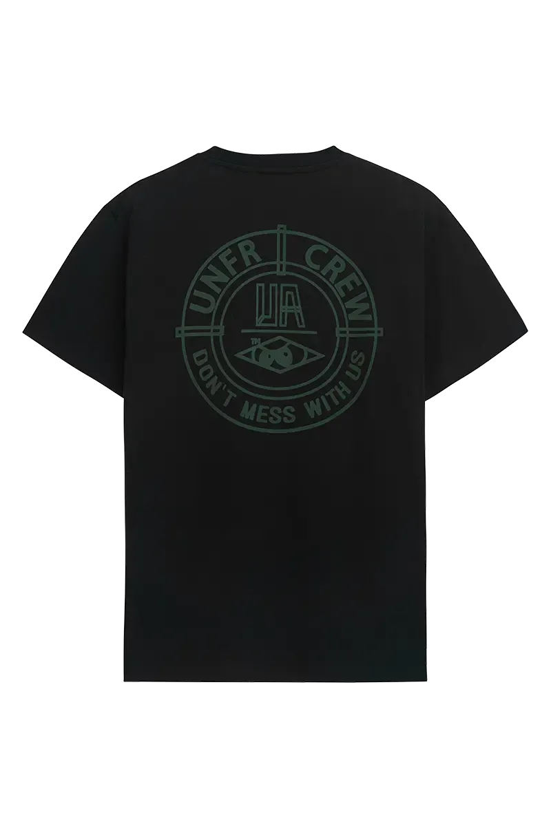 A DMWU BP T-SHIRT BLACK/SHAMROCK UNFAIR ATHLETICS