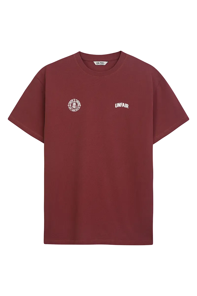 A TWO SIDE T-SHIRT MERLOT UNFAIR ATHLETICS