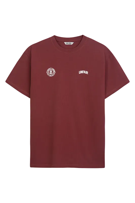 A TWO SIDE T-SHIRT MERLOT UNFAIR ATHLETICS