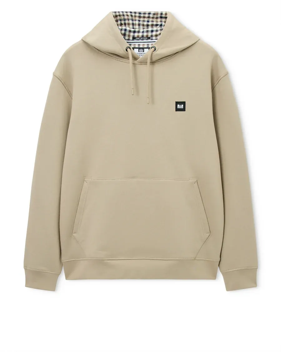OULTON HOODIE Beige Mid House Check Weekend Offender