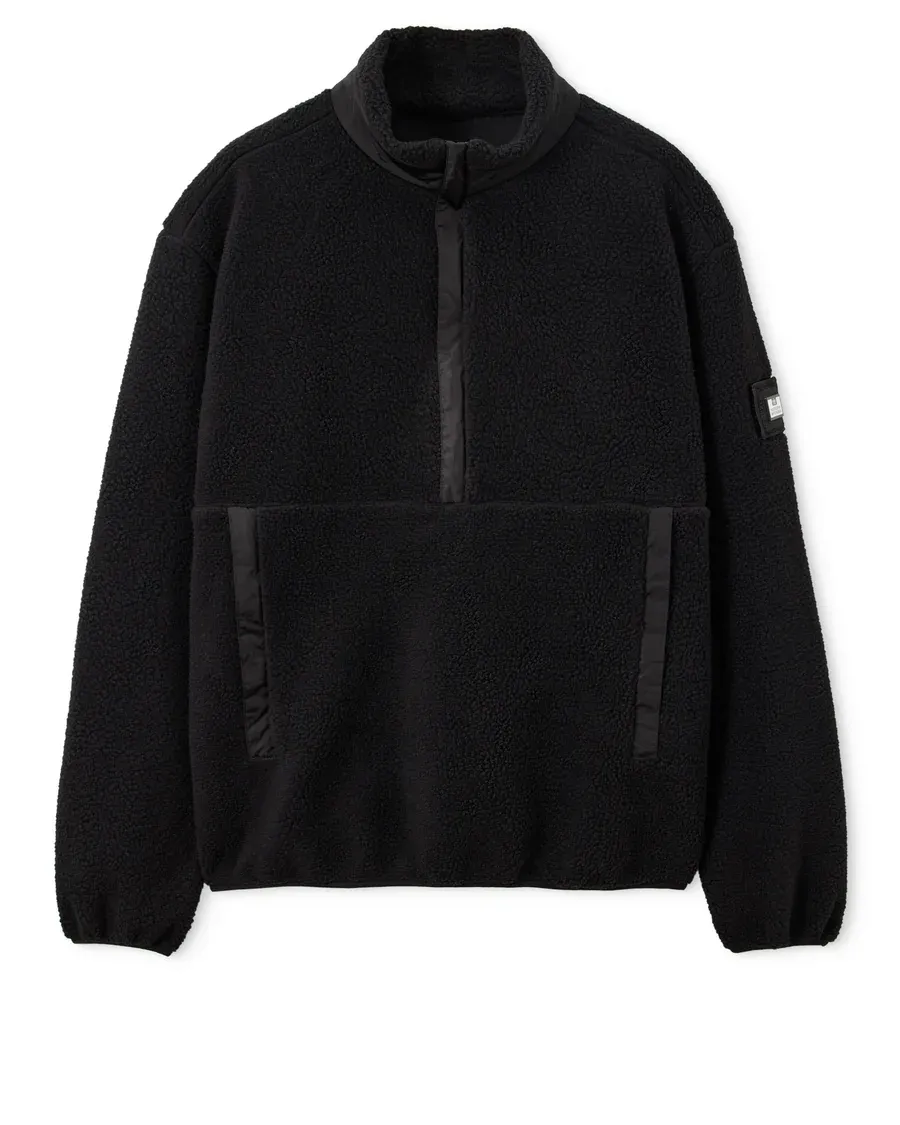 STANIER Half Zip Fleece Black Weekend Offender