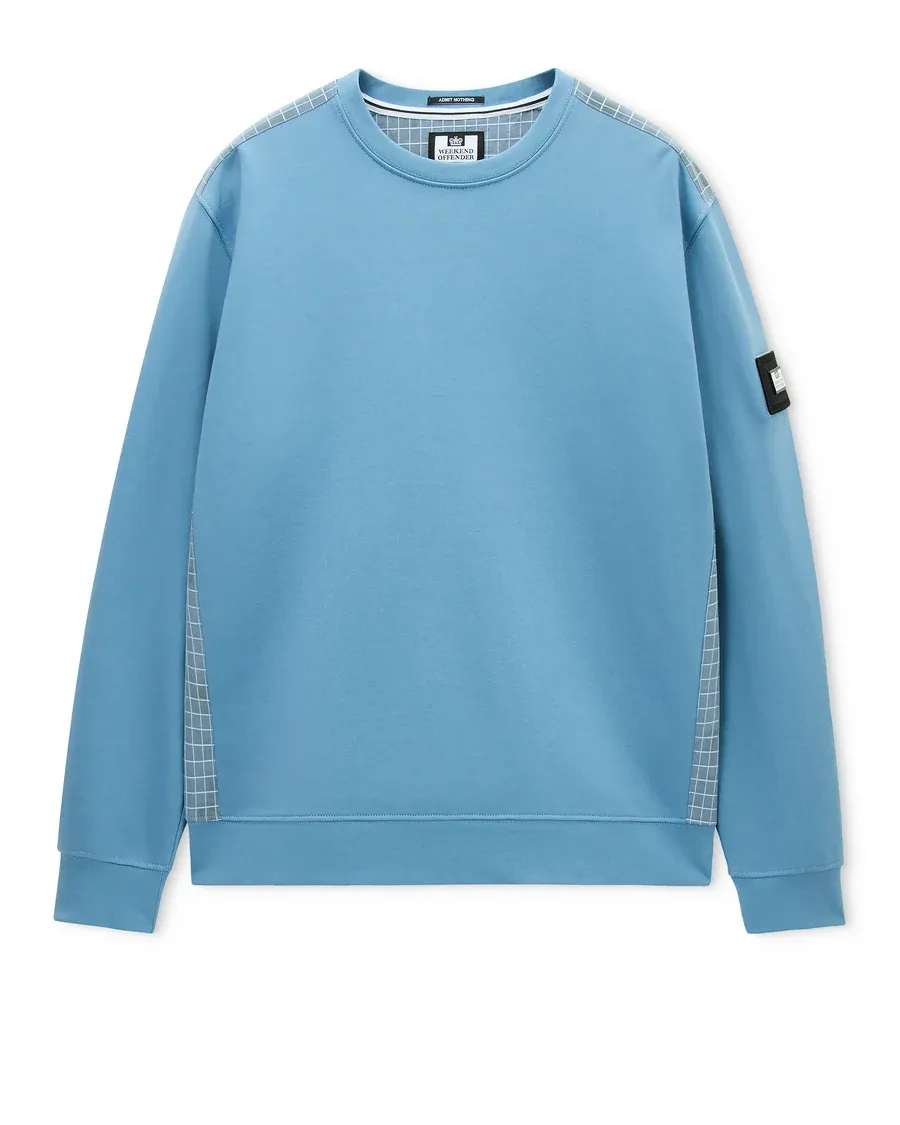 F BOMB Crew Neck Sweatshirt Peruvian Blue Weekend Offender