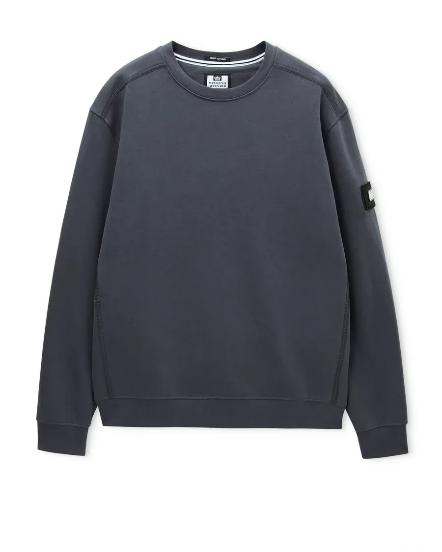 THUNDER Crew Neck Sweatshirt Ash Grey Weekend Offender
