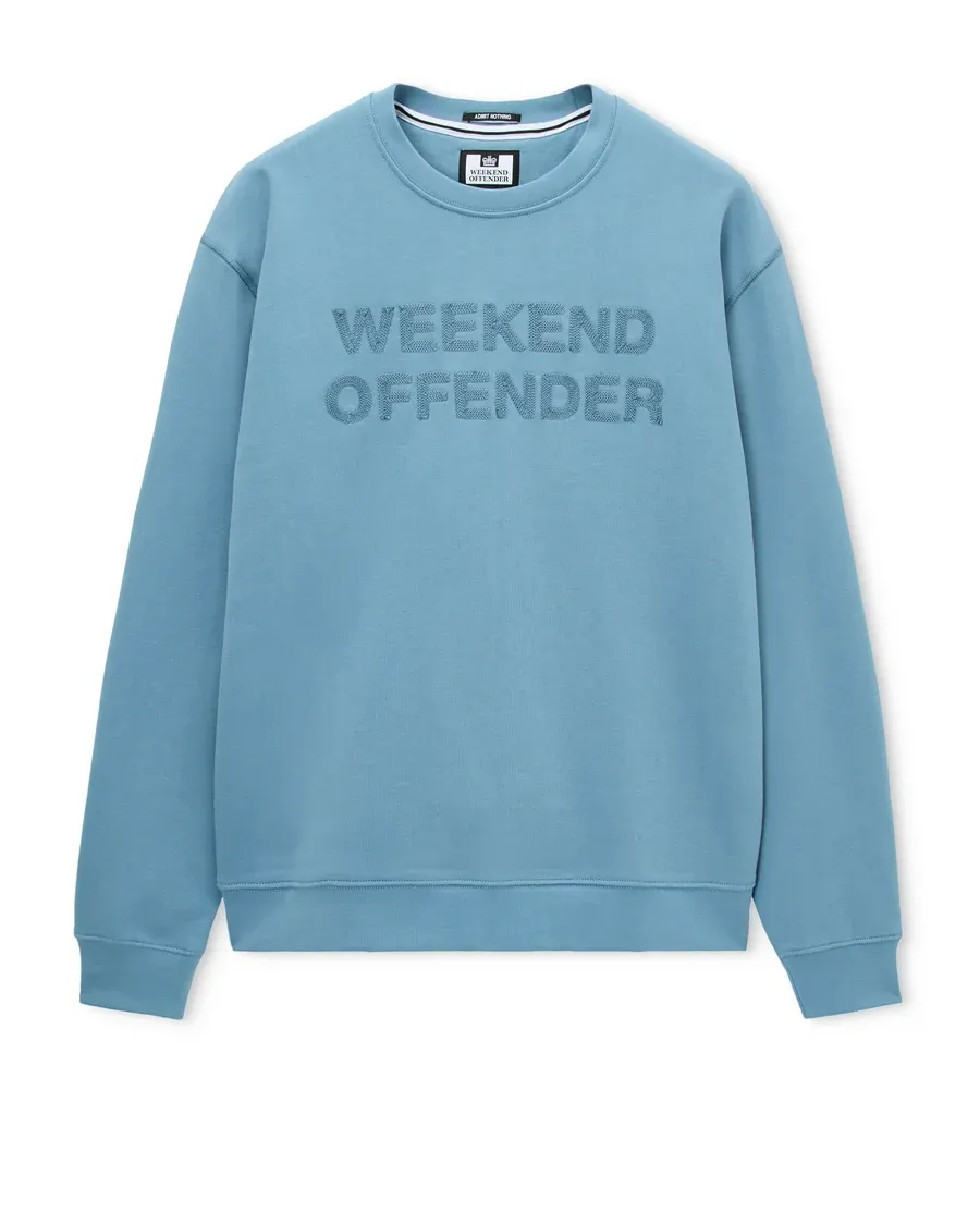 LOCARNO Crew Neck Sweatshirt Peruvian Blue Weekend Offender