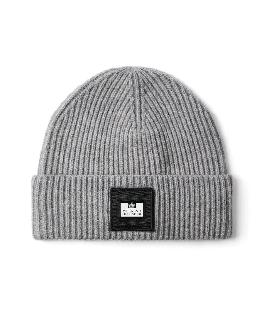 PALMYRA Rib Beanie Smokey Grey Weekend Offender