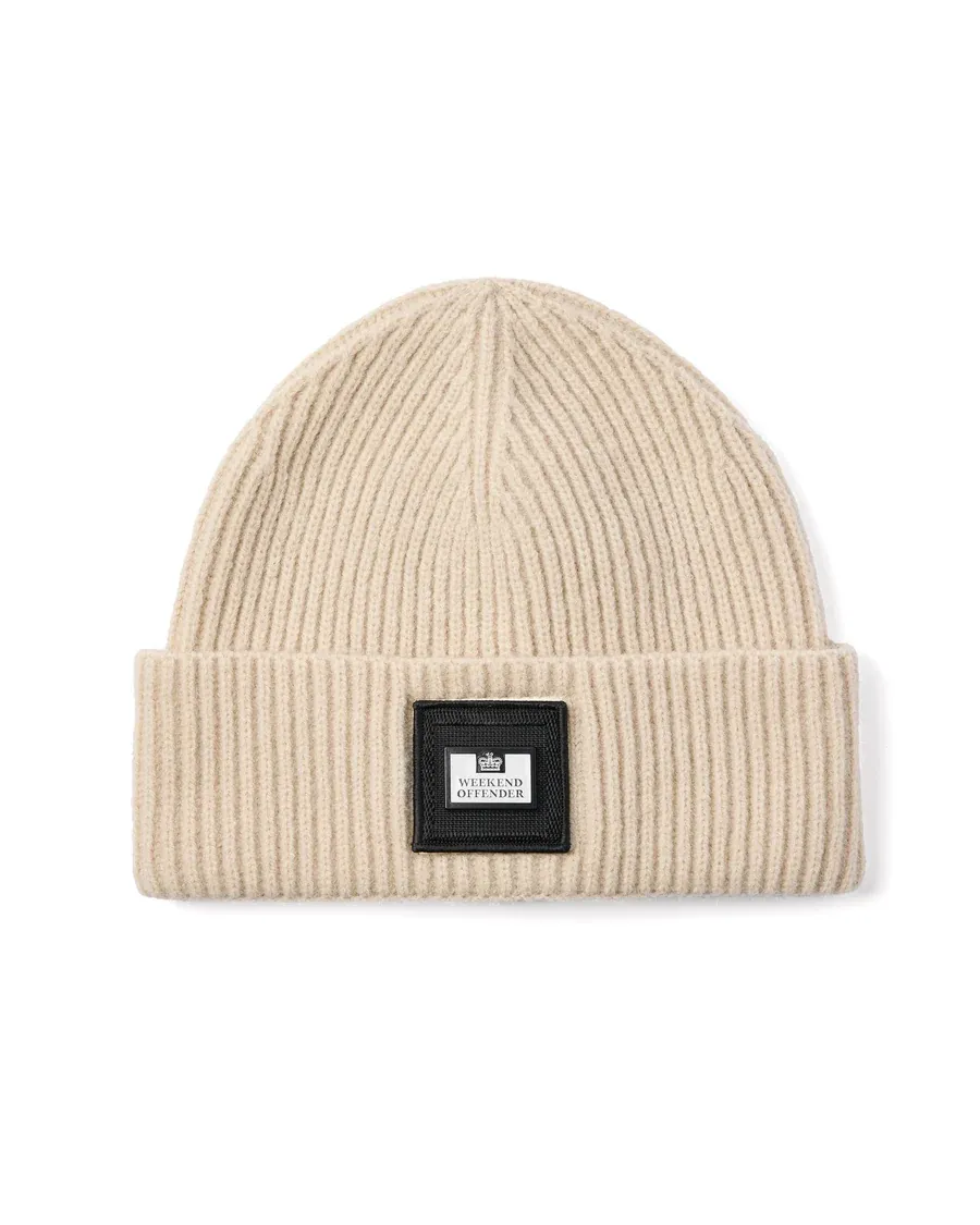 PALMYRA Rib Beanie Calcium Grey Weekend Offender