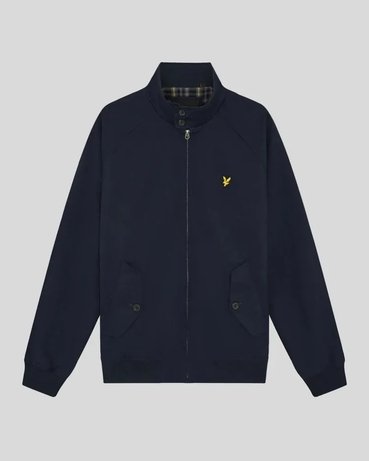 NAVY BLUE HARRINGTON JACKET LYLE &amp; SCOTT