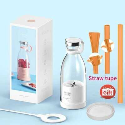 Wireless Charging 4 Blades Electric Juicer Mini Portable Blender Fruit Mixers Fruit Extractors