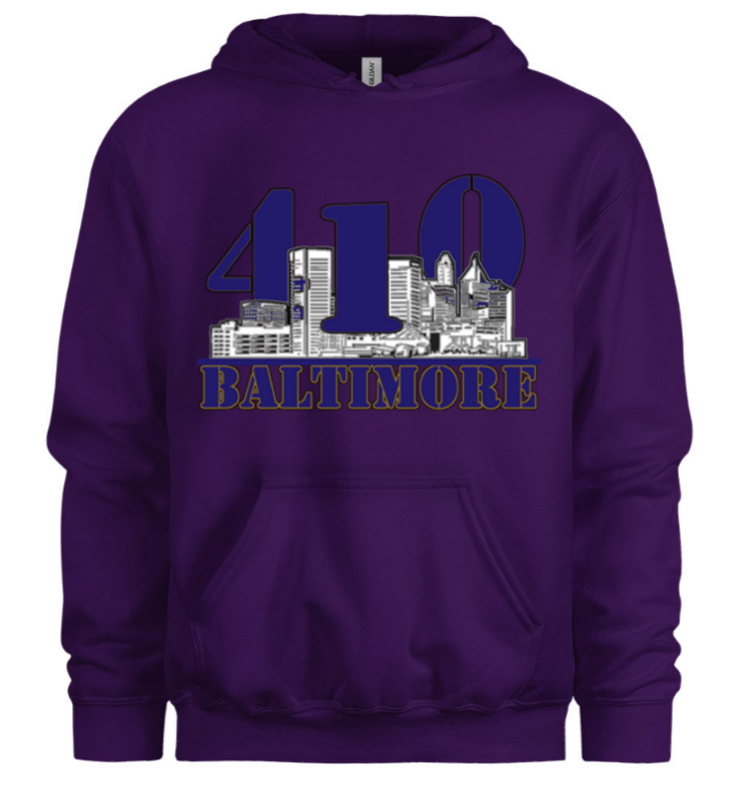 410 Baltimore Skyline Hoodie