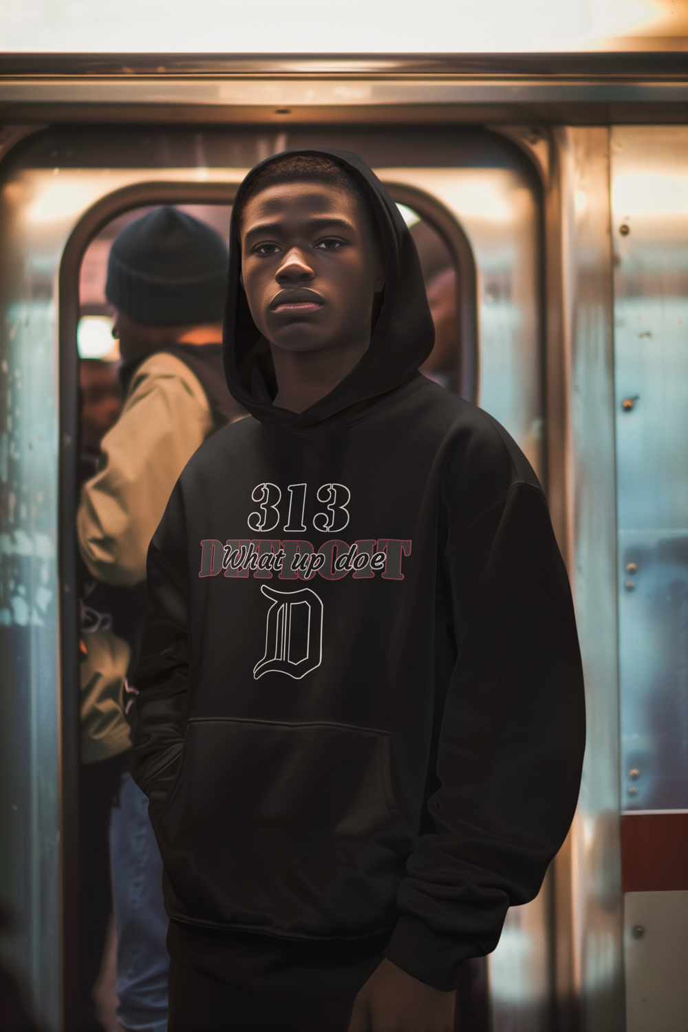 What Up Doe Hoodie, Color: Black