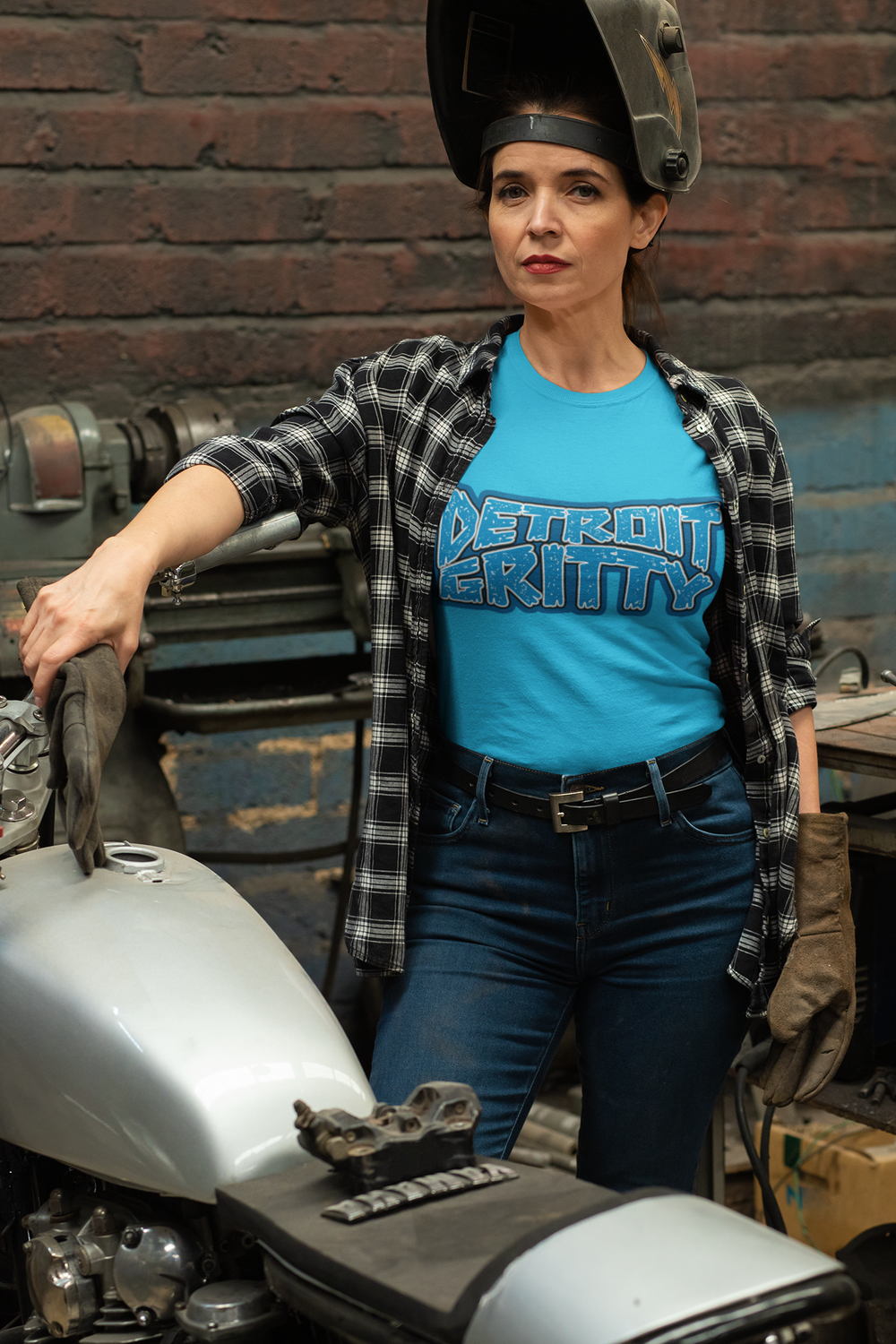 Detroit Gritty T-Shirt, Color: Blue