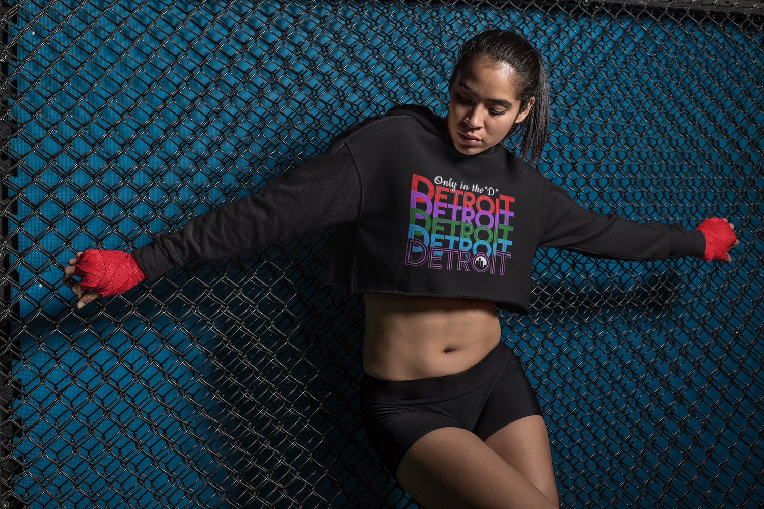 Only in the &quot;D&quot;  &quot;Crop-Hoodie&quot;