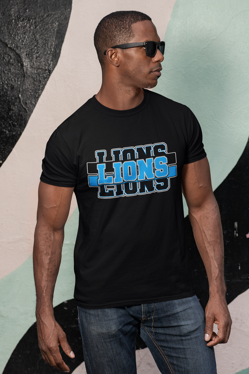 Lions Triple Stack Tee