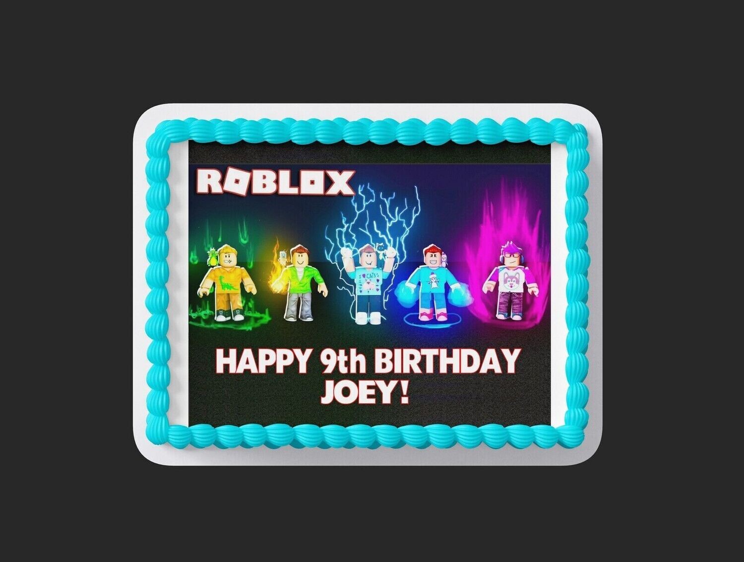 Roblox Boy – Rectangle Edible Cake Topper – Edible Cake Toppers