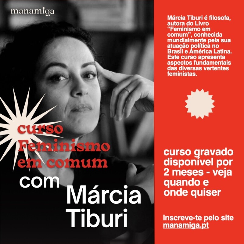 Curso feminismo em comum com Márcia Tiburi