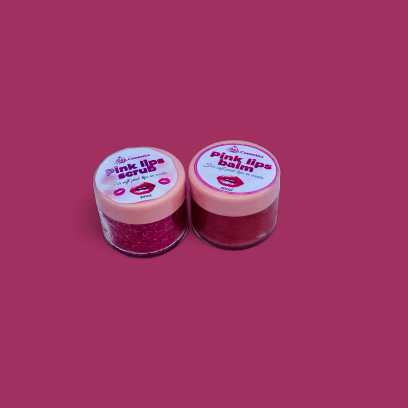 Pink Lips Balm And Scrub