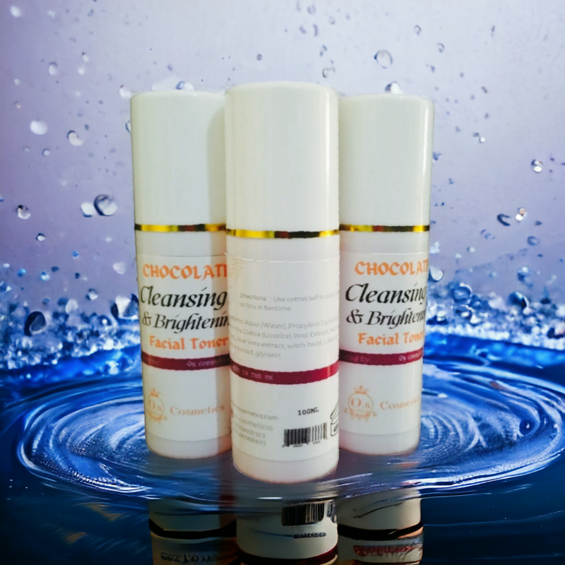 Chocolate brightening face toner