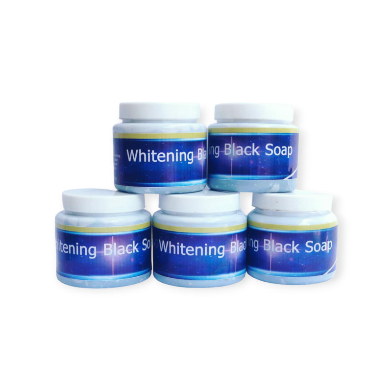 Whitening black soap