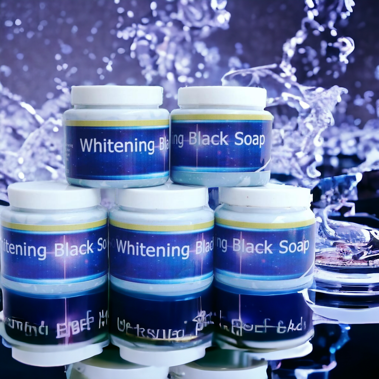 Whitening black soap