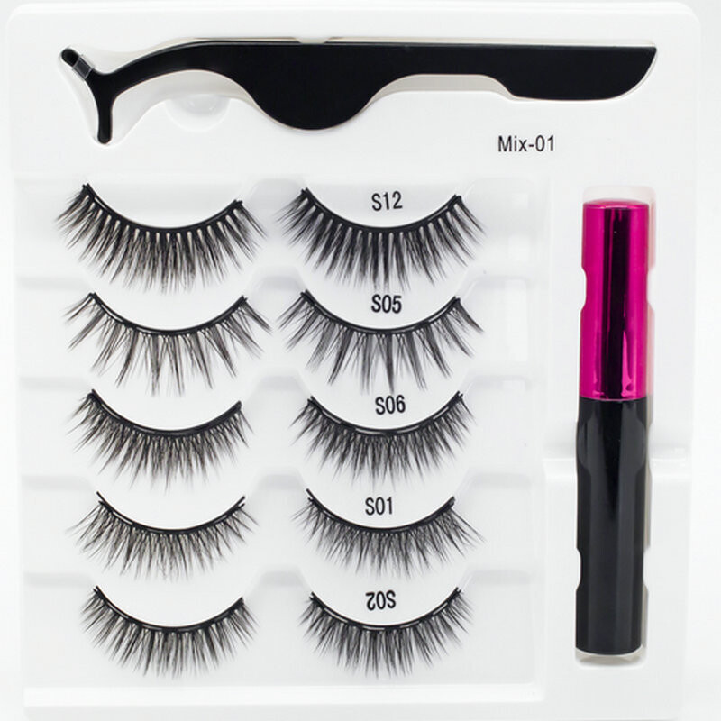 Glueless Magnetic, Eyeliner Liquid Magnet natural Lashes, Specification: Mix-01