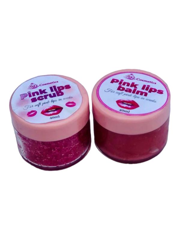 Pink Lips Balm And Scrub
