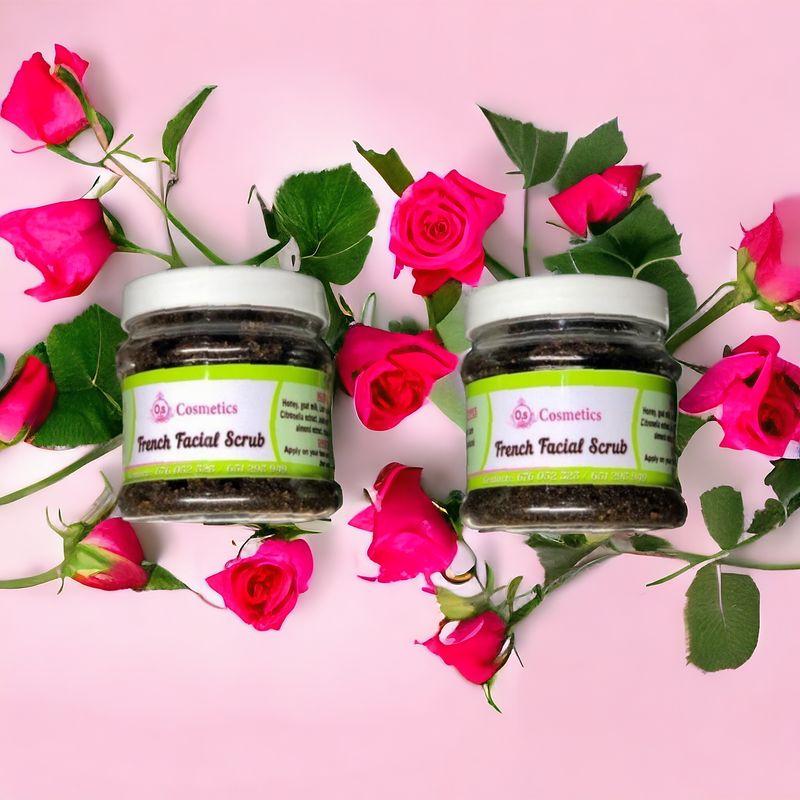 French facial scrub