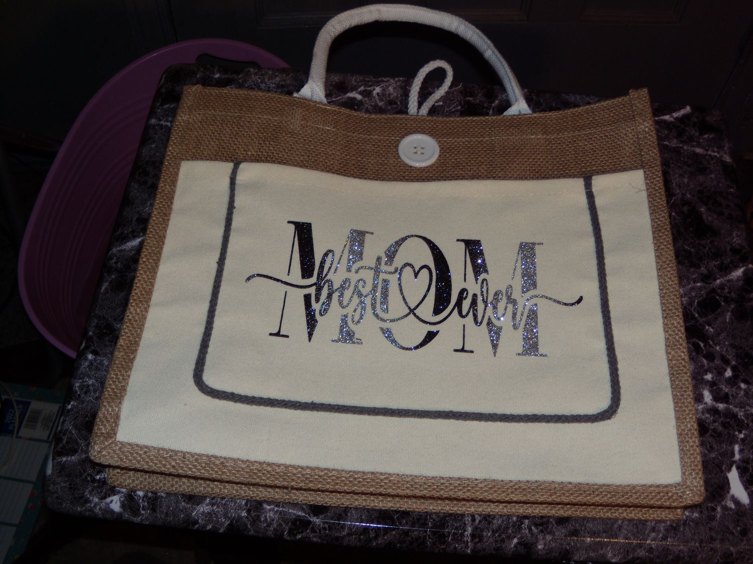 Stylist wood bag black and silver