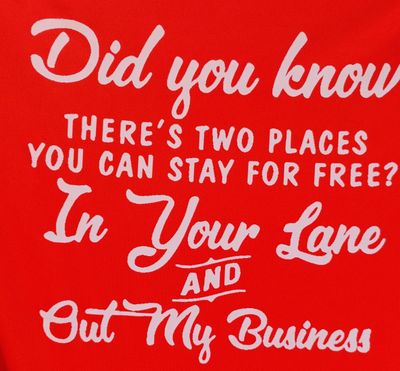 Did you know there two places you can stay for free In Your lane and out my business