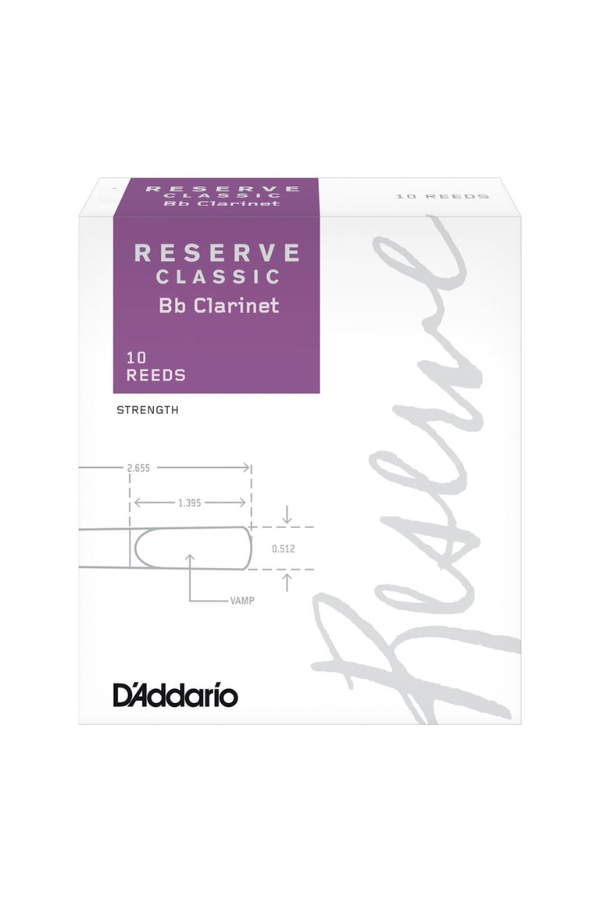 D&#39;Addario Reserve Classic Bb Clarinet Reeds