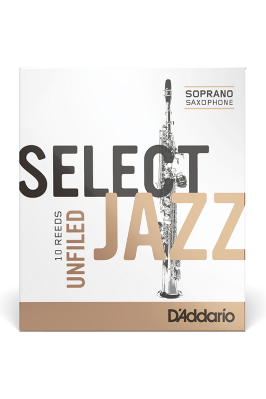 D&#39;Addario Select Jazz Organic Unfiled Soprano Saxophone Reeds