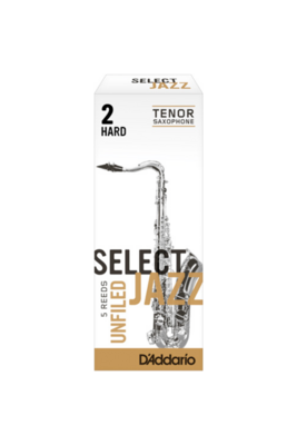 D&#39;Addario Select Jazz Organic Unfiled Tenor Saxophone Reeds