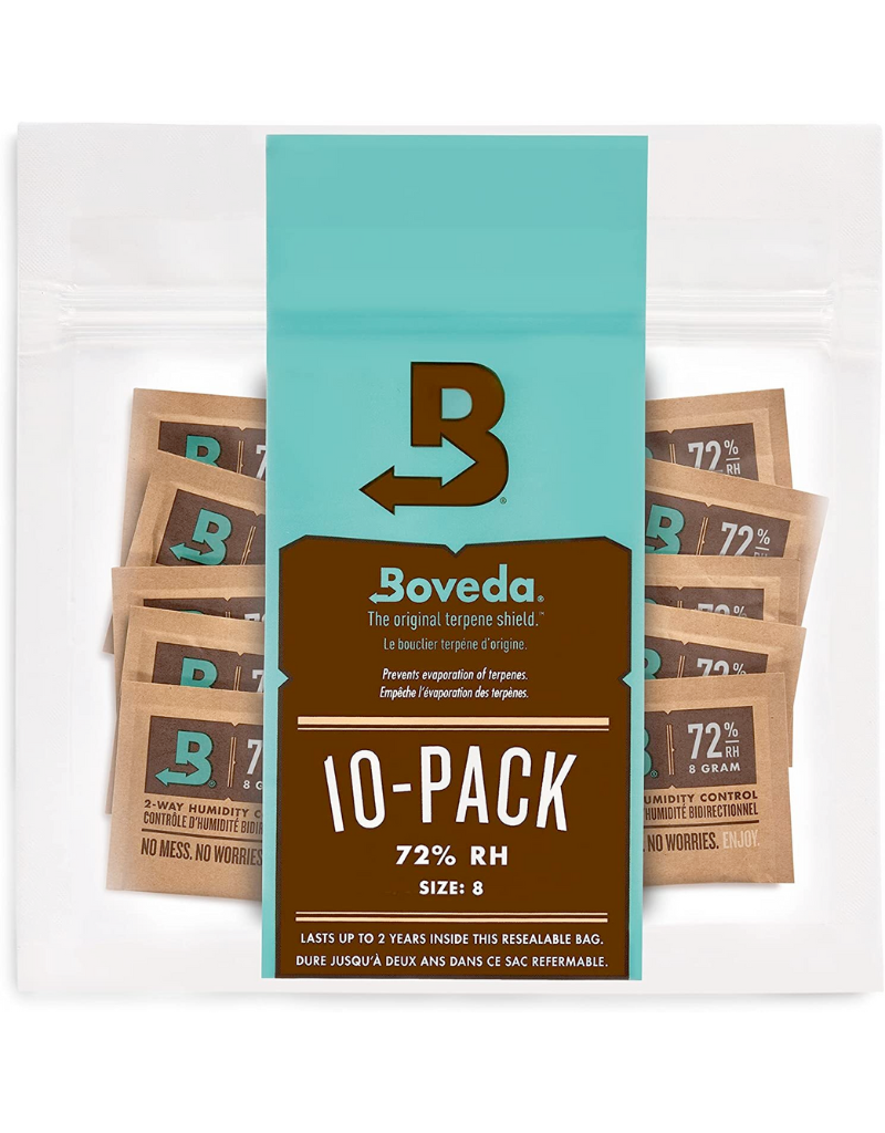 Boveda 72% RH 10-Pack Size 8 For Reeds