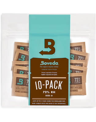 Boveda 72% RH 10-Pack Size 8 For Reeds