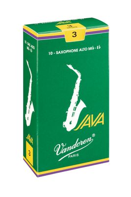 Vandoren Java Green Alto Saxophone Reeds