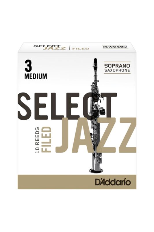 D'Addario Select Jazz Organic Filed Soprano Saxophone Reeds