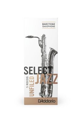 D'Addario Select Jazz Organic Unfiled Baritone Saxophone Reeds