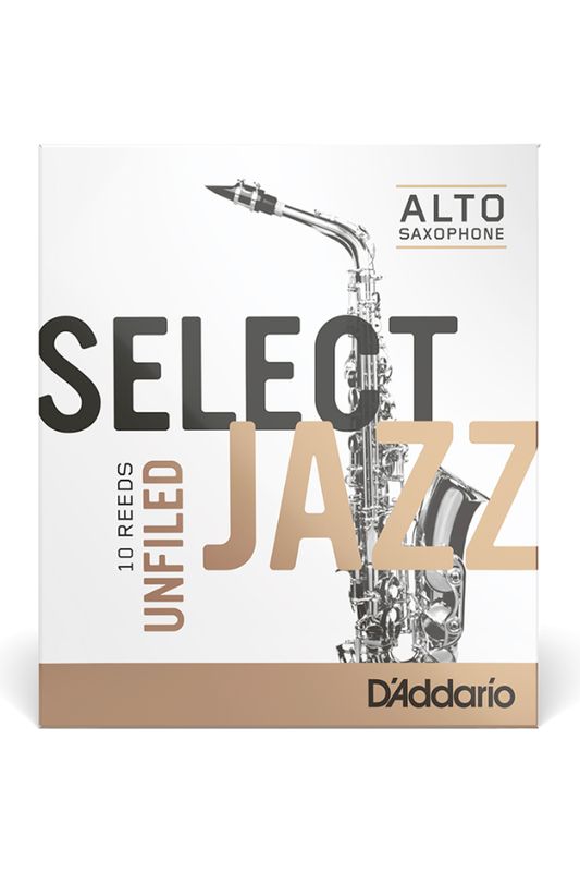 D'Addario Select Jazz Organic Unfiled Alto Saxophone Reeds