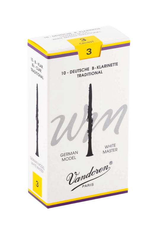 Vandoren White Master Traditional German Bb Clarinet Reeds