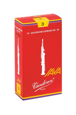 Vandoren Java Red Filed Soprano Saxophone Reeds