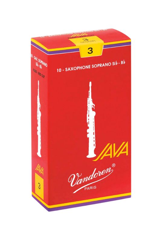 Vandoren Java Red Filed Soprano Saxophone Reeds